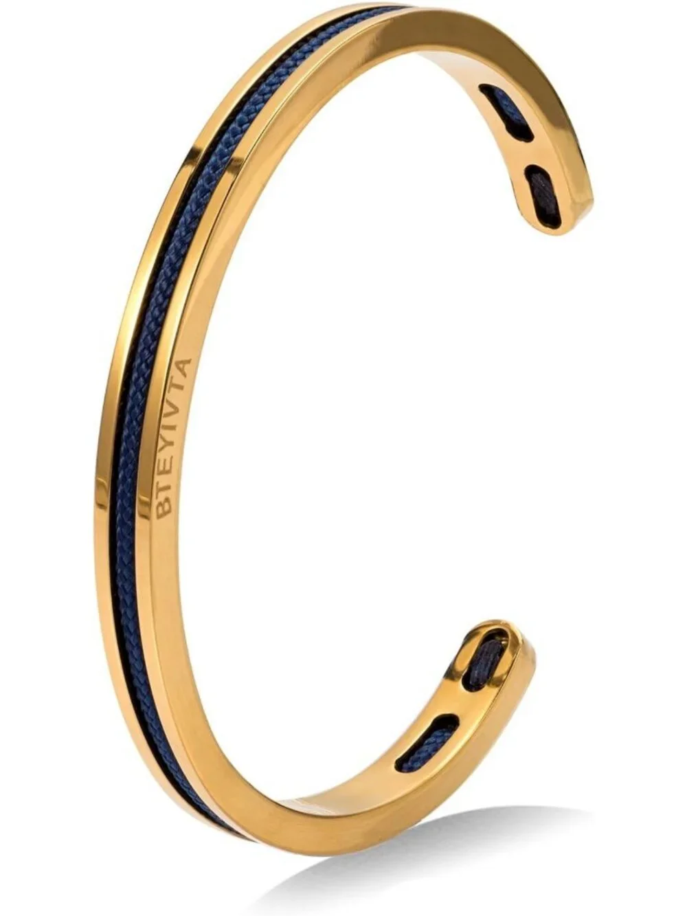 Stylish Handmade Minimalist Cuff Bracelet with Nautical Rope Inlay for All